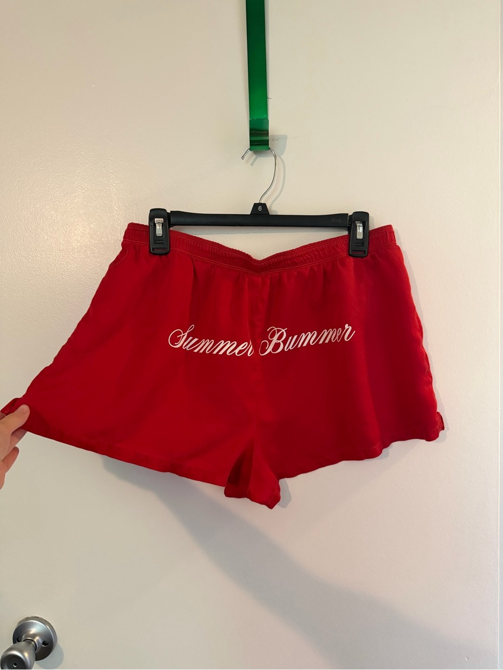 PINK Victoria's Secret Red 'Summer Bummer' Lounge Shorts